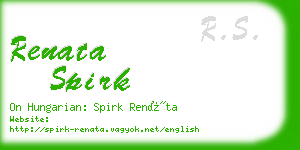 renata spirk business card